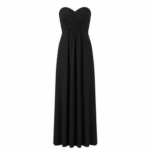 After Six Black Chiffon Maxi Evening Dress Size 10. Sweatheart bodice.6678 *read